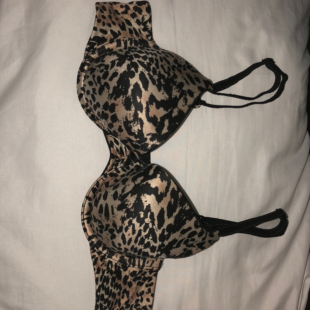 Maidenform brown/tan/black cheetah print bra